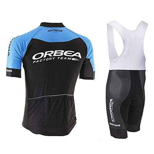 Traje de Ciclismo Hombre de Equipos Profesionales. Culotte y Maillot. Ropa Ciclismo con Badana 12D Gel Pad para MTB Spinning, Equipacion Ciclismo Bicicleta de Carretera