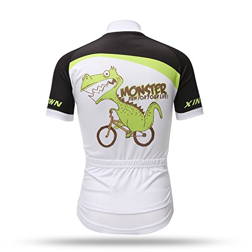 Traje De Ciclismo Niño Maillot De Ciclismo Niño (Bicicleta Camiseta Manga Corta + Pantalones con Asiento Acolchado)