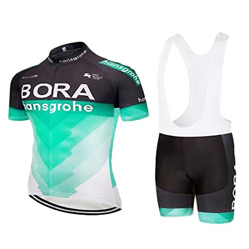 Traje Deportivo al Aire Libre Ropa de Bicicleta Ropa de Ciclismo para Hombres Camiseta Deportiva de Manga Corta + Pantalones Cortos con Correa Primavera y Verano (Color Y1206,M Código)