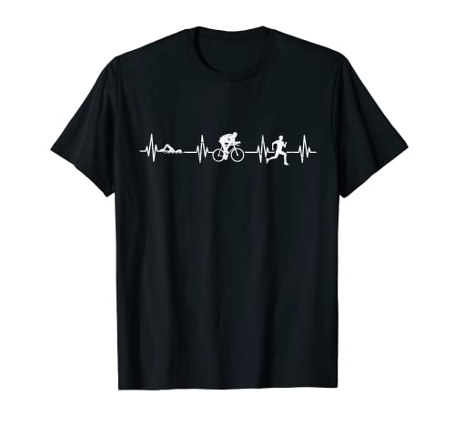 Triatlón Heartbeat I Idea del triatlón I Triatlón Camiseta