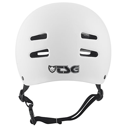 TSG Helm Skate BMX Injected Colors Solid Color, Unisex, Blanco, L/XL