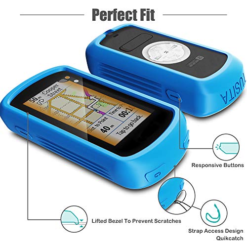 TUSITA Funda Compatible con Garmin Edge Explore - Case Protectora de Silicona Skin - Accesorios para Computadora con Pantalla Táctil Touring Bike