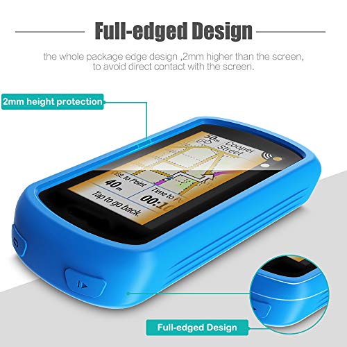 TUSITA Funda Compatible con Garmin Edge Explore - Case Protectora de Silicona Skin - Accesorios para Computadora con Pantalla Táctil Touring Bike