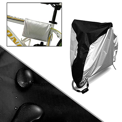 TWBEST Funda Bicicleta，Funda Bicicleta Oxterior Impermeable 2 Bicis - 190T de Nylon Cubierta Protector al Aire Libre contra Lluvia Sol Polvo para Montaña Carretera Bicicletas