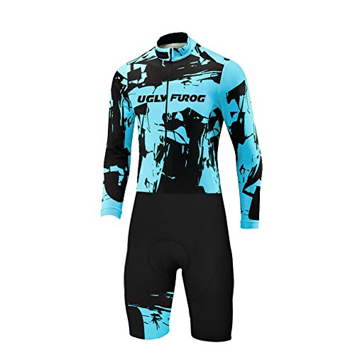 UGLY FROG Bike Wear De Manga Larga Jersey Ciclismo+ Short Legs Body Hombre Equipos Una Gran Cantidad De Colores Skinsuit Monos with Gel Pad