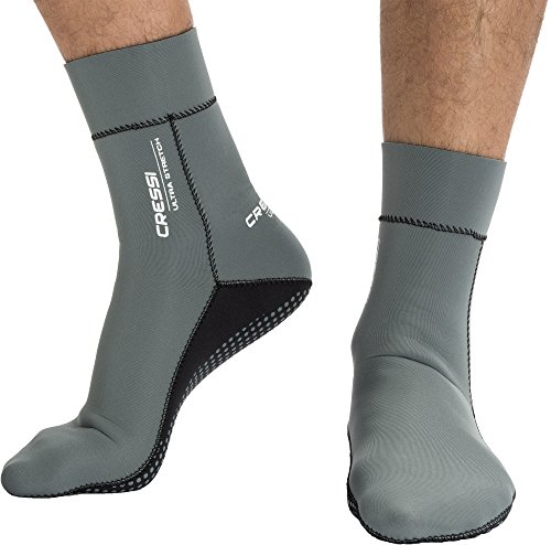 Ultra Stretch Neoprene Socks 1.5mm - Escarpines Neopreno Ultrastretch, Unisex-Adult Gris , S