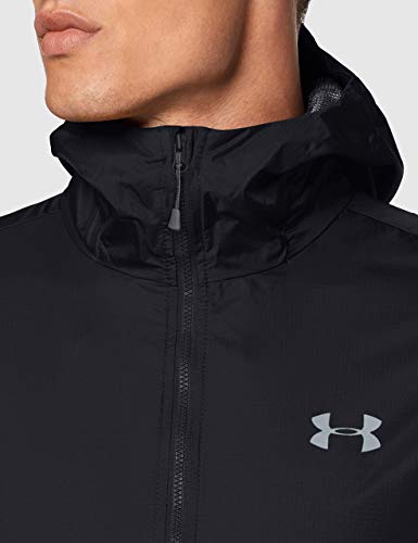 Under Armour Forefront Rain Chaqueta, Hombre, Negro, SM