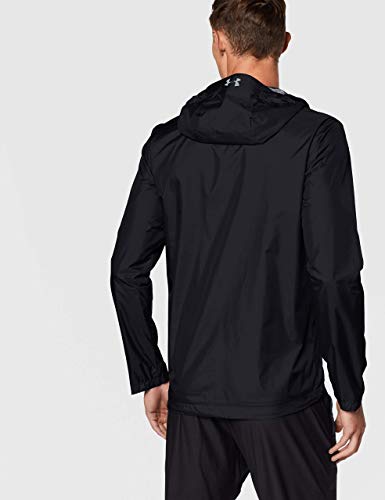 Under Armour Forefront Rain Chaqueta, Hombre, Negro, SM