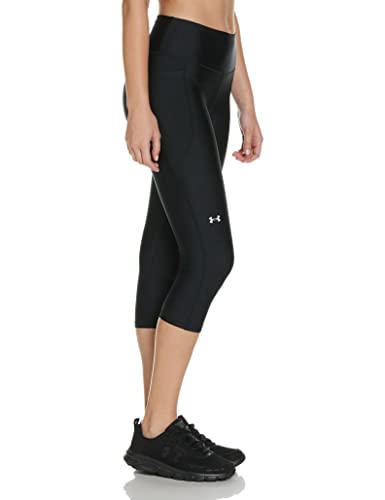 Under Armour HG Armour Hi Capri NS Mallas de Deporte, Mujer, Negro (Black/White), S