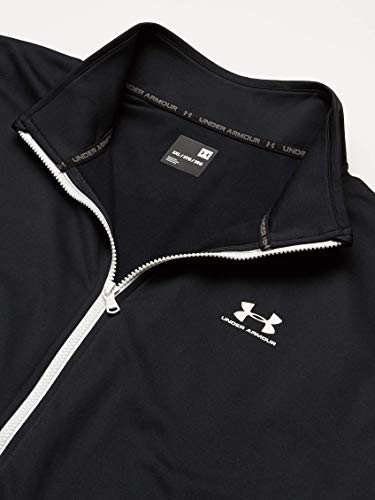 Under Armour Sportstyle Tricot Jacket, Chaqueta con Cremallera Hombre, Negro (Black / Onyx White), XS