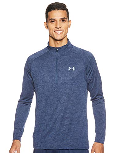 Under Armour Tech 2.0 1/2 Zip, Parte Superior del Calentamiento Hombre, Azul (Academy / Steel) , L