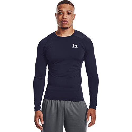 Under Armour UA HG Armour Comp LS, camiseta de manga larga hombre, Azul (Royal / White) , L