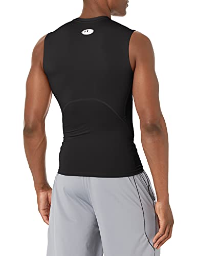 Under Armour UA HG Armour Comp SL Camiseta para Hombre, Negro (Black/White), M