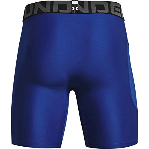 Under Armour UA HG Armour Shorts, Short de Hombre Hombre, Royal/White, XL