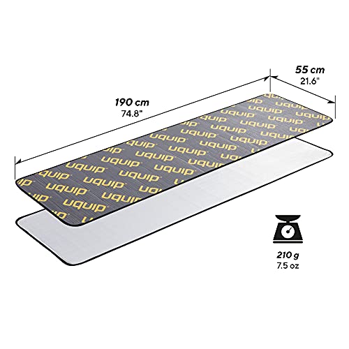 Uquip Flexy 190 - Esterilla de Aluminio 190x 55cm, protección contra el frío y la Humedad