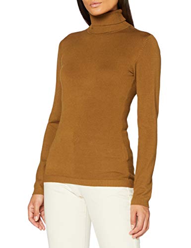 Urban Classics Ladies Basic Turtleneck Sweater Sudadera, Beige, XL para Mujer