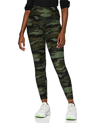 Urban Classics Ladies Camo, Mallas, para Mujer, Verde (Wood Camo), S