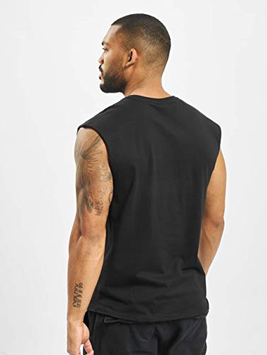 Urban Classics Open Edge Sleeveless tee Camiseta, Negro (Black 7), L para Hombre