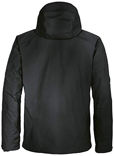 Uvex ADA 17500 Chaqueta para el Viento - Chaqueta de Lluvia para Hombres con Capucha - Negro - L