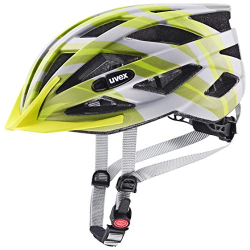 uvex Air Wing CC Casco de Bicicleta, Unisex-Adult, Grey-Lime Mat, 56-60 cm