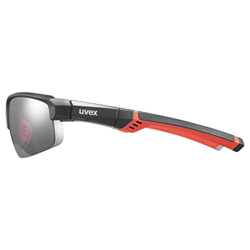 Uvex Sportstyle 226 Gafas de Deporte, Adultos Unisex, Grey Red/ltm. Silver, One Size