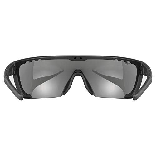 uvex Sportstyle 707 Gafas de Deporte, Unisex-Adult, Black Mat/Silver, One Size