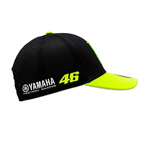 Valentino Rossi Gorra de Visera Central Sponsor,One Size,Negro,Hombre