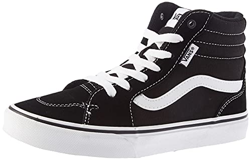 Vans Filmore Hi Suede/Canvas, Zapatillas, Lona de Ante Negro Blanco, 38 EU