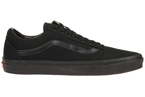 Vans Old Skool, Zapatillas de lona unisex, Negro (Black/Black Canvas), 42 EU