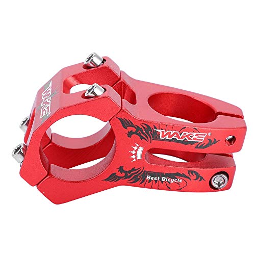 Vástago de Bicicleta Corto de Manillar, 31.8mm Potencia para Bicicleta Montaña Elevador de Vástago de Manillar Bar Stem Tallo de Barra para Bicicleta de Carretera Ciclismo MTB BMX Fixie Gear (Rojo)