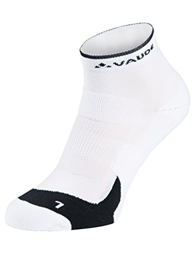 VAUDE Calcetines Bike Short, Unisex, Color Blanco - Blanco, tamaño 36-38