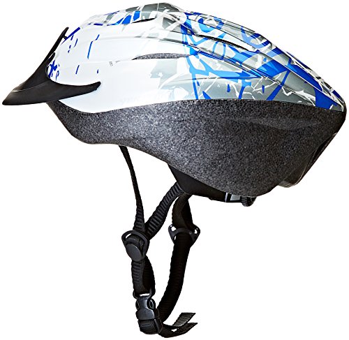 Ventura - Casco de Ciclismo Blanco White/Blue/Silver Talla:Medium