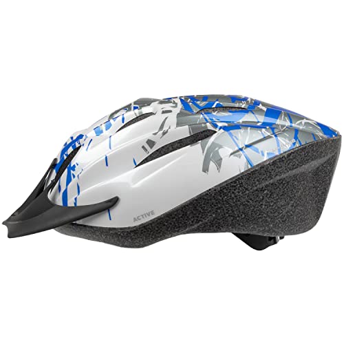 Ventura - Casco de Ciclismo Blanco White/Blue/Silver Talla:Medium