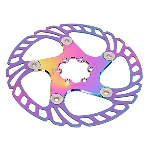 VGEBY Rotor de Freno de Disco de Bicicleta, Rotor de Freno de Disco Flotante de Bicicleta con 6 Pernos para Accesorios de Bicicleta de Montaña de Carretera(El 180MM)