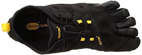 Vibram Fivefingers 19m7601 V 2.0, Zapatillas de Trail Running Hombre, Negro y Amarillo, 43 EU