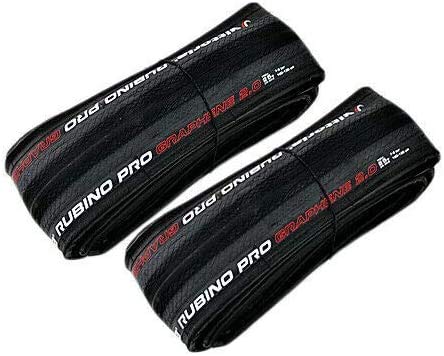 Vittoria Rubino Pro IV G2.0 Graphene Clincher Tire 700x25C, Black, 2 Tire, VT1830