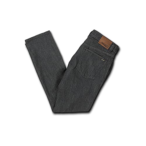 Volcom Vorta Denim Pantalón, Hombre, Dark Grey, 28/30