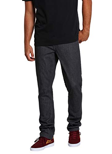 Volcom Vorta Denim Pantalón, Hombre, Dark Grey, 28/30