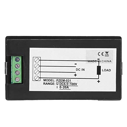 Voltaje de corriente CC Medidor de potencia Panel de energía Voltímetro Amperímetro Analizador de pantalla digital multifunción Monitor Detector probador de corriente LCD