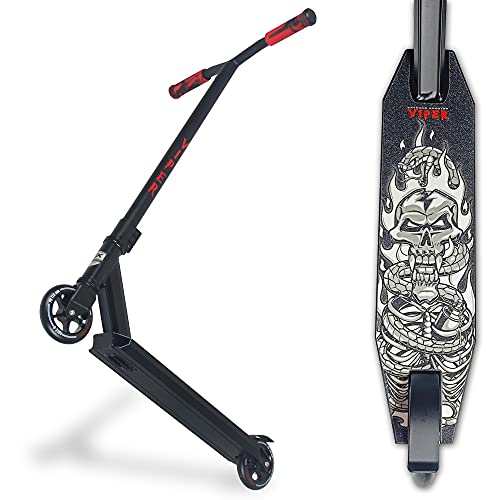 WeLLIFE Patinete Scooter Freestyle Viper Conexión HIC System Ruedas PU 110 Llantas de Aluminio Rodamientos ABEC 9 Rotación 360° Plataforma Reforzada para Adolescentes Adultos