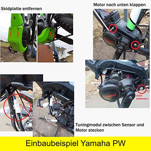Wiesel E-Bike Tuning para Yamaha PW-X, PW-SE, PW-TE, PW-ST, PW-X2, Giant eBikes