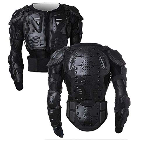 WILDKEN Chaqueta de Protección para Motocross Motos Ropa Protectora de Cuerpo Armadura Completo Profesional de Motocicleta Deportiva para Hombres Columna Vertebral Hombro Mujer Pecho (Negro, M)