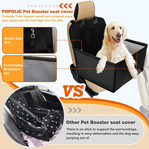 Wimypet Impermeable Protector de Asiento de Coche para Mascota, Asiento del Coche de Seguridad para Perros Gatos, Material Oxford 600D PVC Inferior con Cinturón de Seguridad para Viaje - 59x49x46 cm