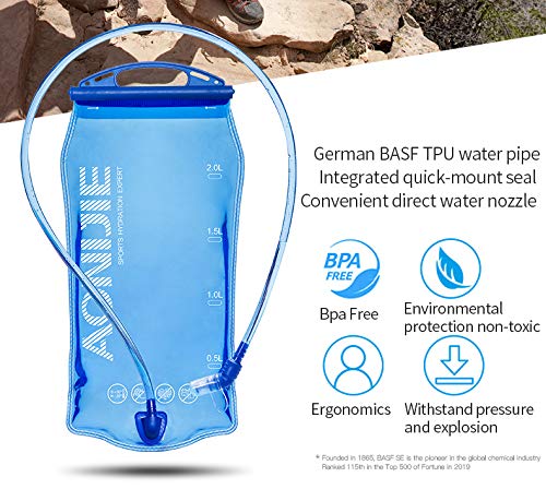 Win.Deeper 1.5/2/3L Bolsa De Agua para Mochila Hidratación depósito de Agua de vejiga de hidratación para Ciclismo Senderismo Excursionismo Camping (1.5L)
