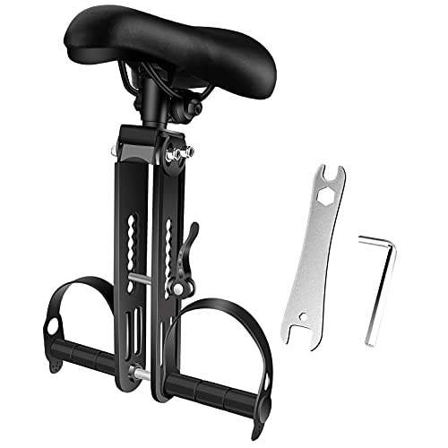 Winzwon Asiento De Bicicleta Para Niños Para Bicicletas De Montaña, Silla Delantera Para Niños Para Bicicleta Asientos Delanteros Desmontables Para Niños De 2 A 5 Años(hasta 48 libras)