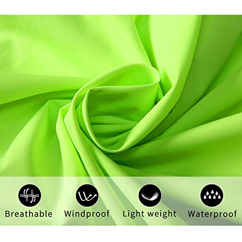 WOSAWE Chaleco de ciclismo para hombre Ligero y transpirable al aire libre Correr sin mangas Chaquetas de ocio Ropa deportiva(Verde XXL)