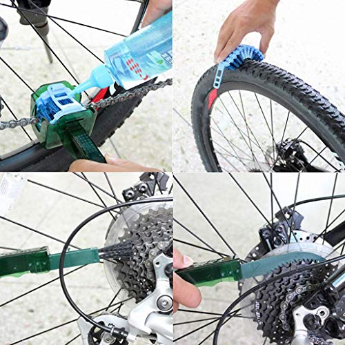 WT-DDJJK Cadena de Bicicleta, Herramienta de Limpieza de Cadena de Bicicleta MTB Bicicleta Volante Cepillo Limpio Accesorios de Ciclismo