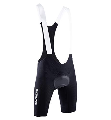 X-Bionic C/Tirantes Regulator Bike Race Culotte, Hombre, Negro, S