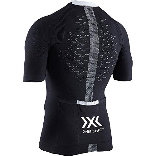 X-Bionic M/C The Trick G2 Bike Zip Maillot, Hombre, Negro