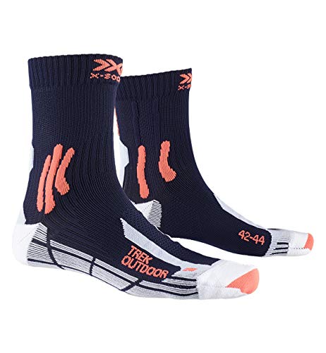 X-Socks Trek Outdoor Socks, Unisex Adulto, Midnight Blue/kurkuma Orange, 42-44